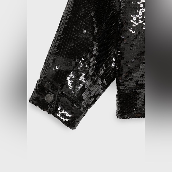 Zara X Steven Meisel BLK 🖤🖤🖤Sequin Jacket  - Size Small - NWT - Picture 8 of 10